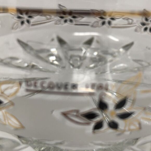 MCM Decover Italy Glass Chip & Dip Elegant Snack Bowl Set VTG Mod 60s - Picture 7 of 12